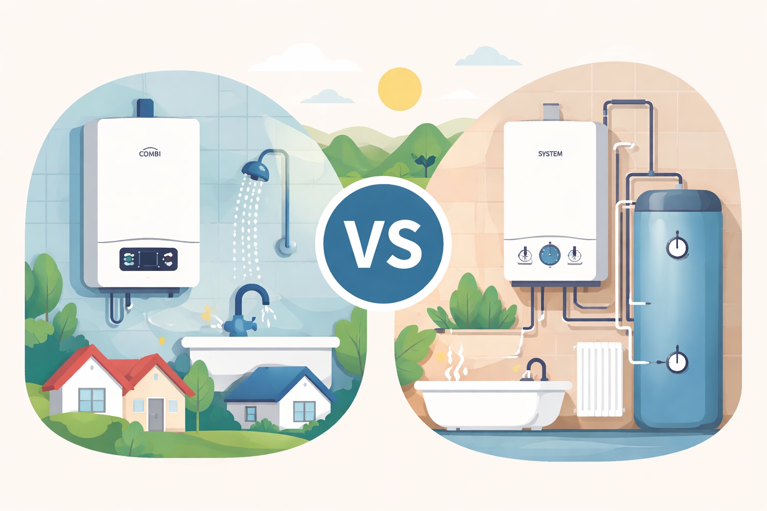 combi vs system